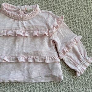 Crewcuts Pink Ruffle Sweater